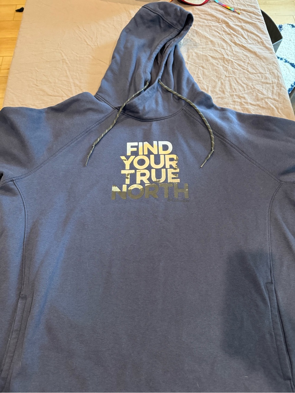 Columbia Navy Blue Hoodie with Logo